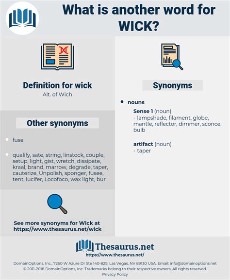 wick synonyms|More.